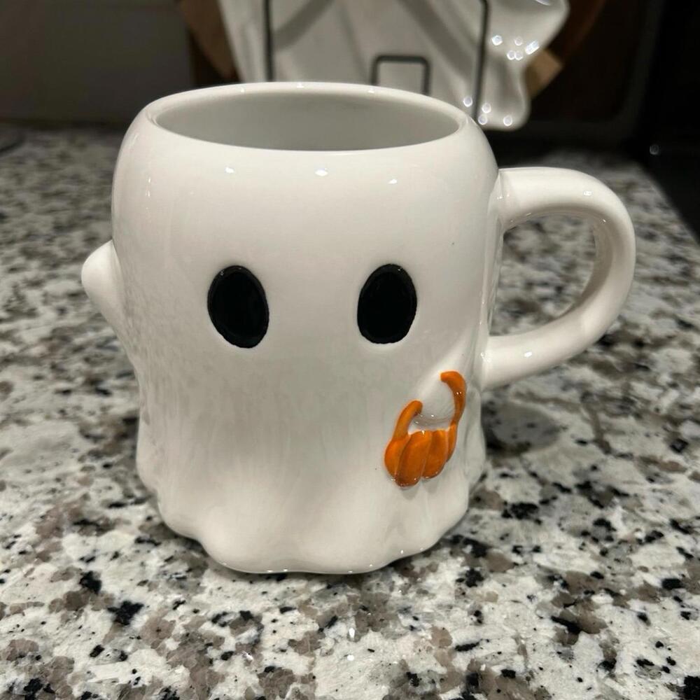 Halloween Stoneware Figural Ghost Mug Hyde & EEK! Boutique